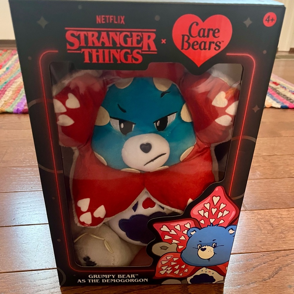 LIMITED EDITION!! Netflix Stranger Things Care Bear Grumpy Bear DEMOGORGON plush